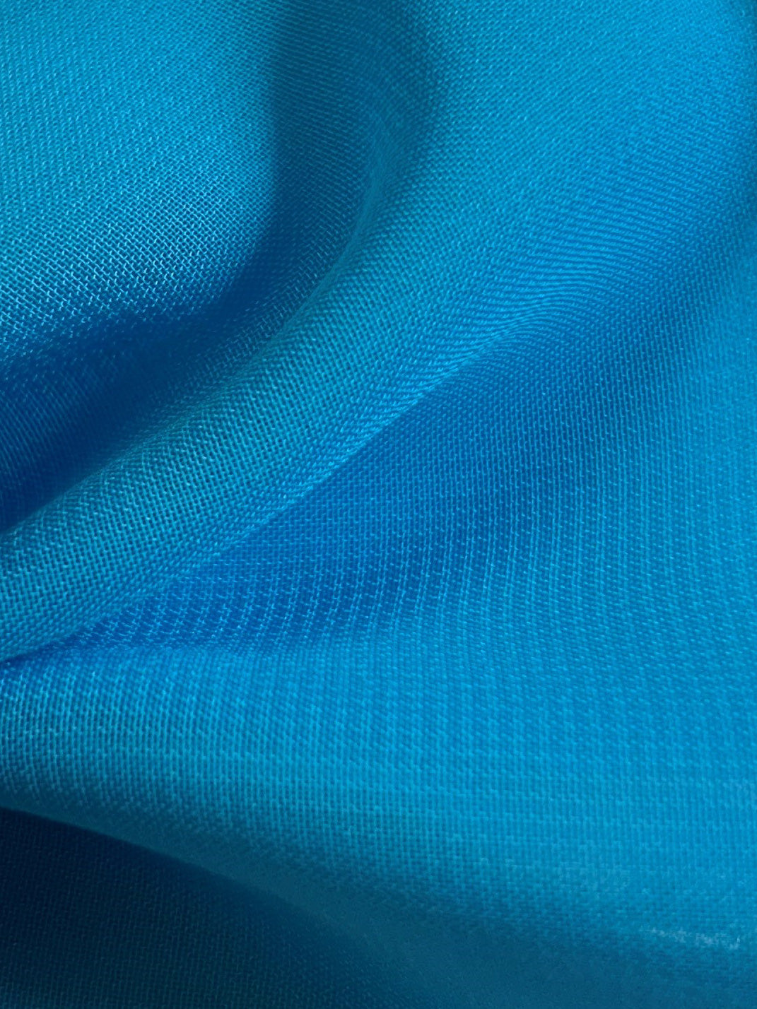 Turquoise Polyester Chiffon - Benevolence