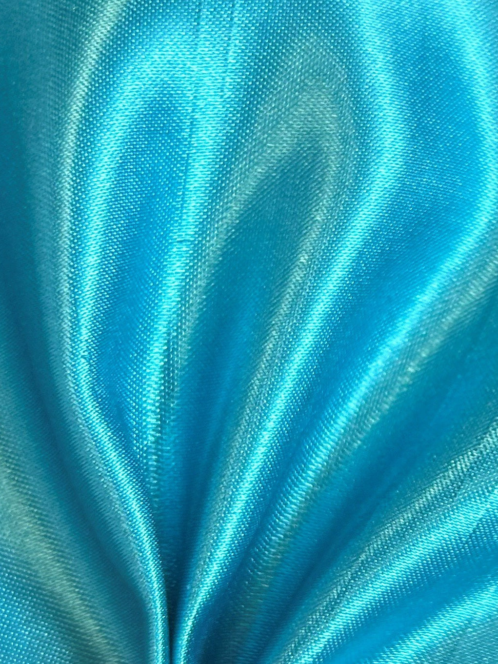 Turquoise Polyester Satin Backed Dupion - Clarity