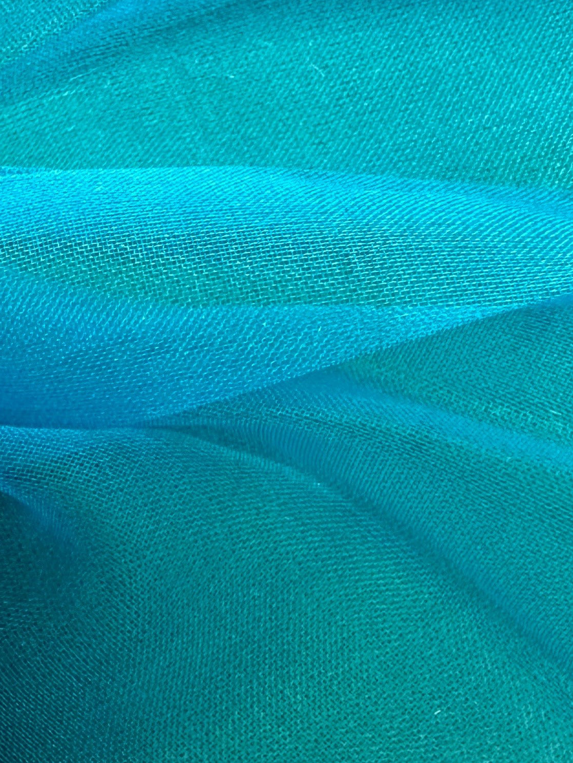 Turquoise Silk Organza - Evolution