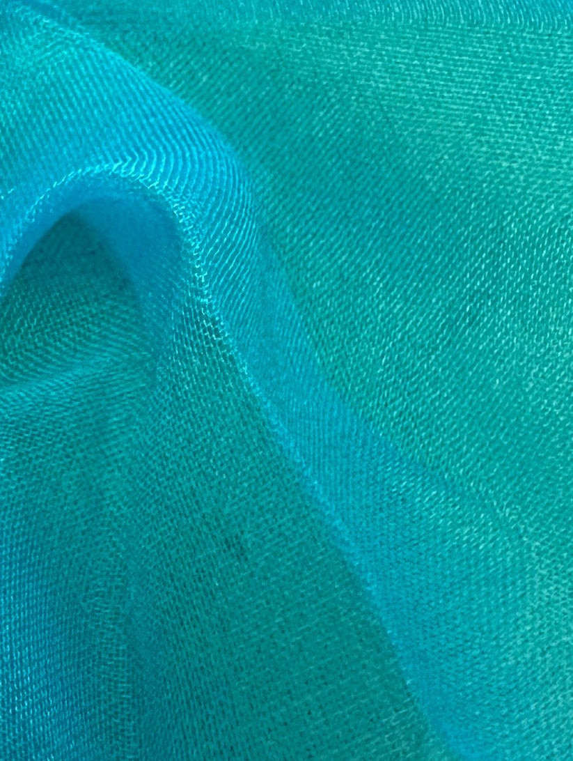 Turquoise Silk Organza - Evolution