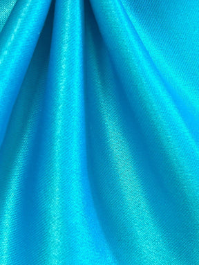 Turquoise Polyester Satin - Majestic