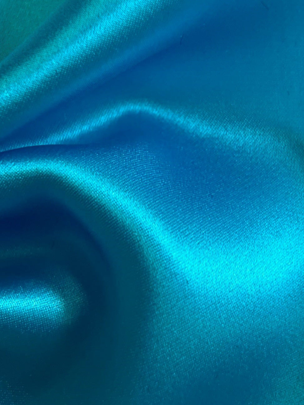 Turquoise Silk Satin - Splendour