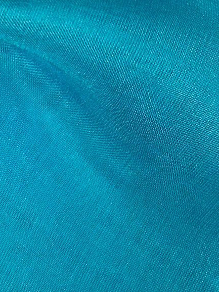 Turquoise Silk Chiffon - Tempest