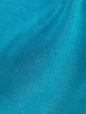 Turquoise Silk Chiffon - Tempest