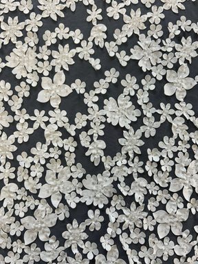 Ivory 3D Flower Lace - Viggo