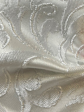 White Jacquard Brocade - Enchantment