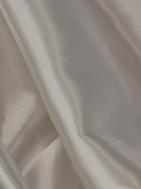 White Polyester Satin - Ascot