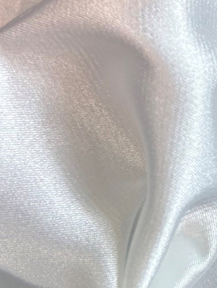 White Poly Stretch Satin - Ceremony