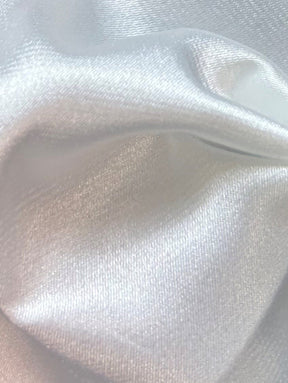 White Poly Stretch Satin - Ceremony