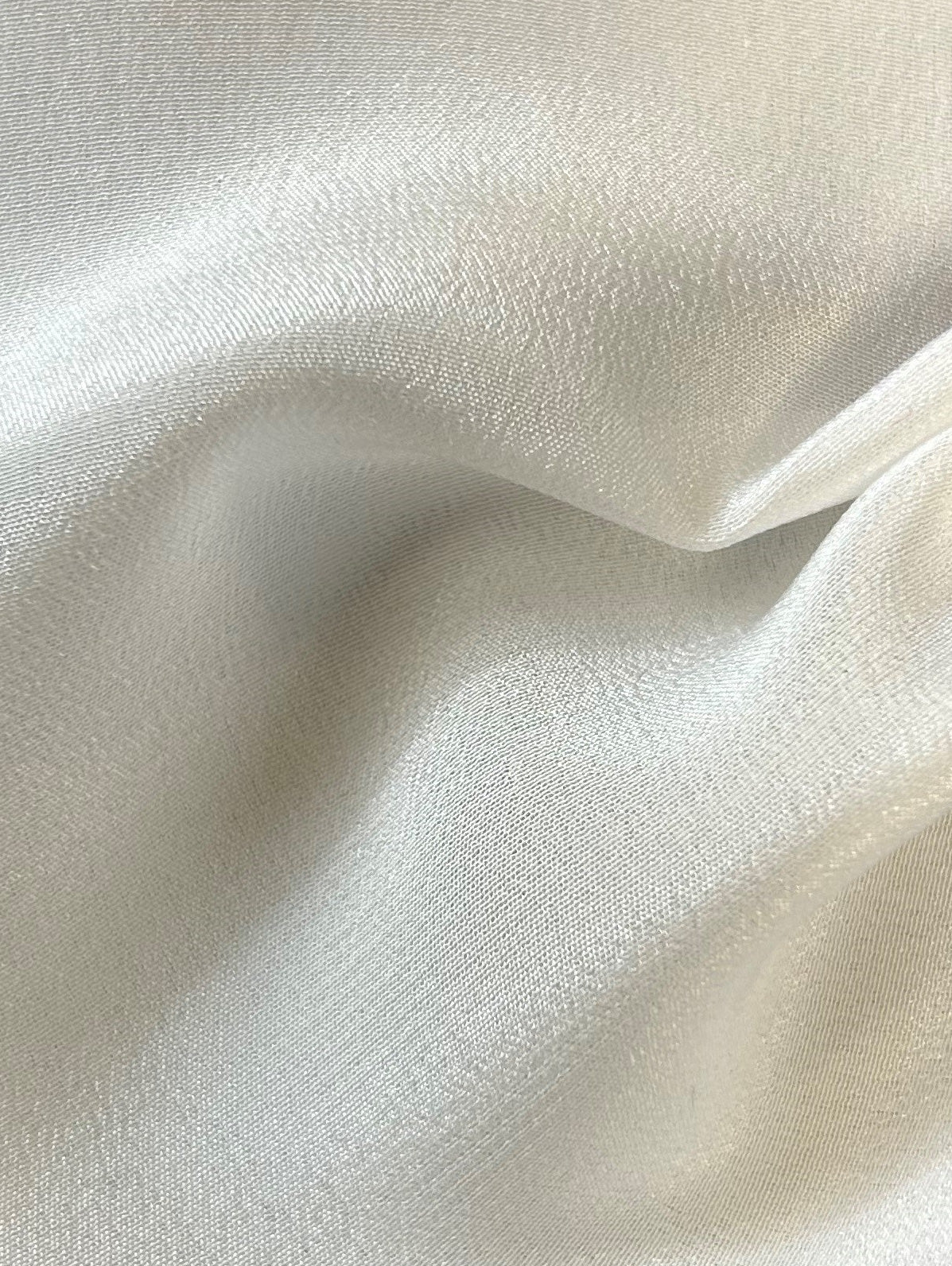 White Silk Crepe de Chine - Nobility