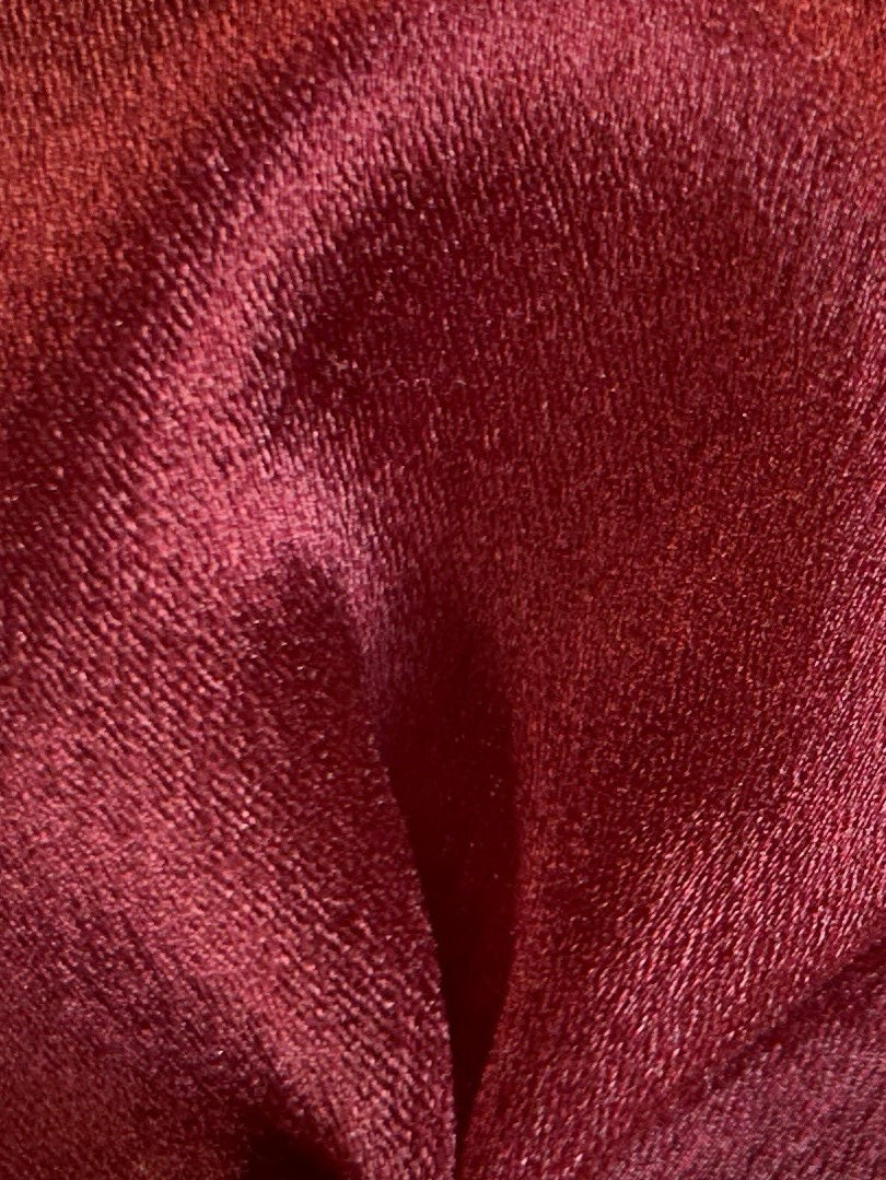 Wine Polyester Organza Satin - Happiness