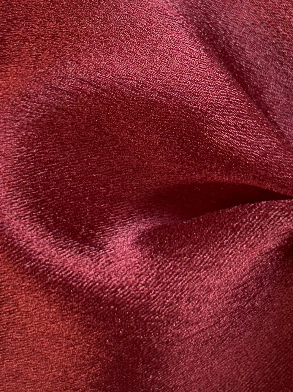 Wine Polyester Organza Satin - Happiness