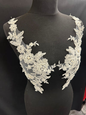 Ivory Corded Lace Appliques - Wisteria