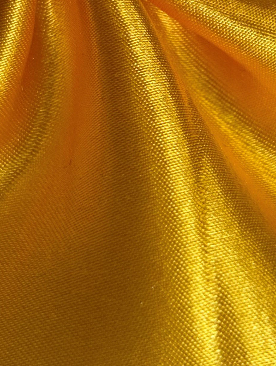 Yellow Polyester Satin - Ascot