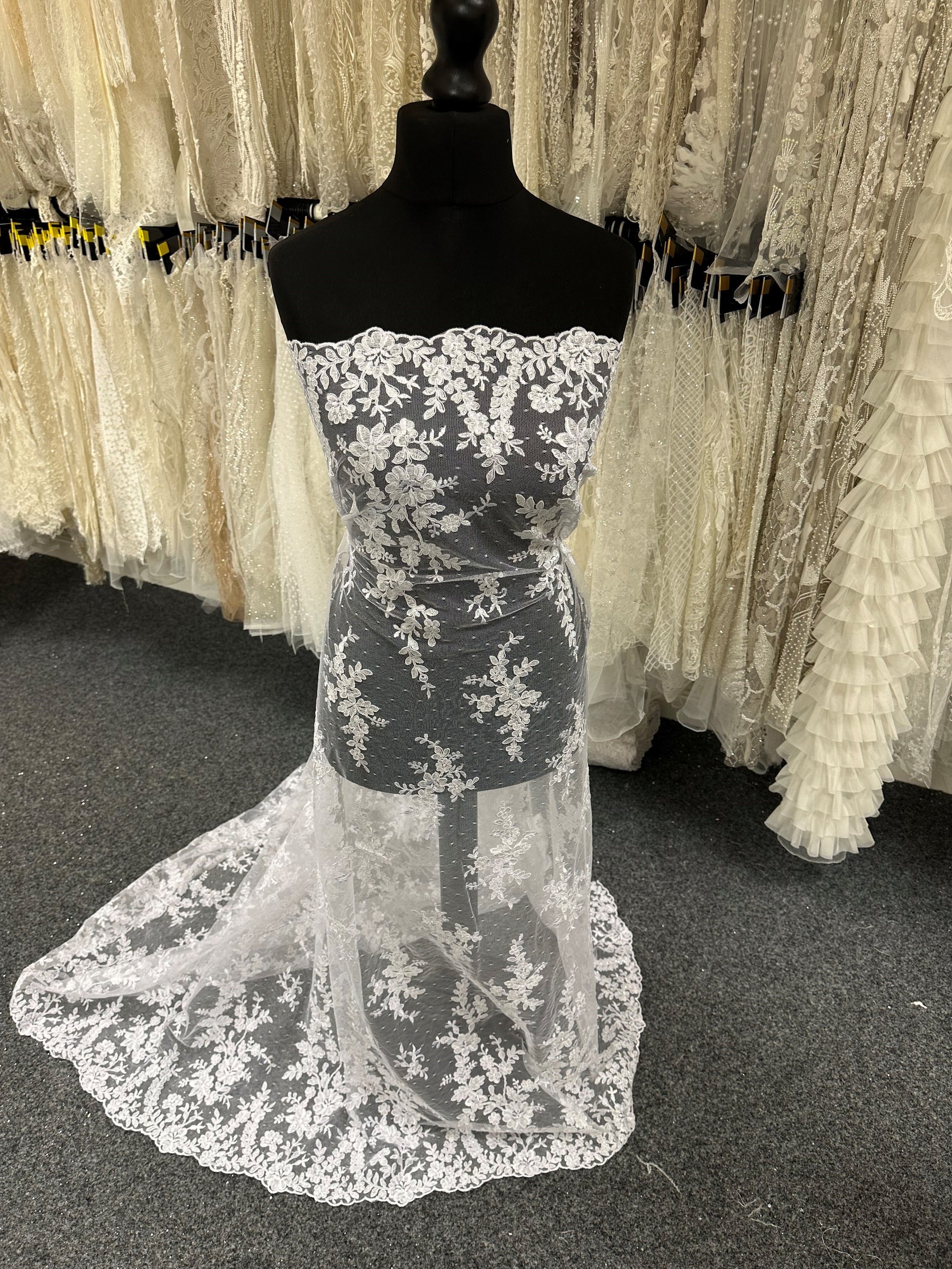 White Corded Lace - Delmira