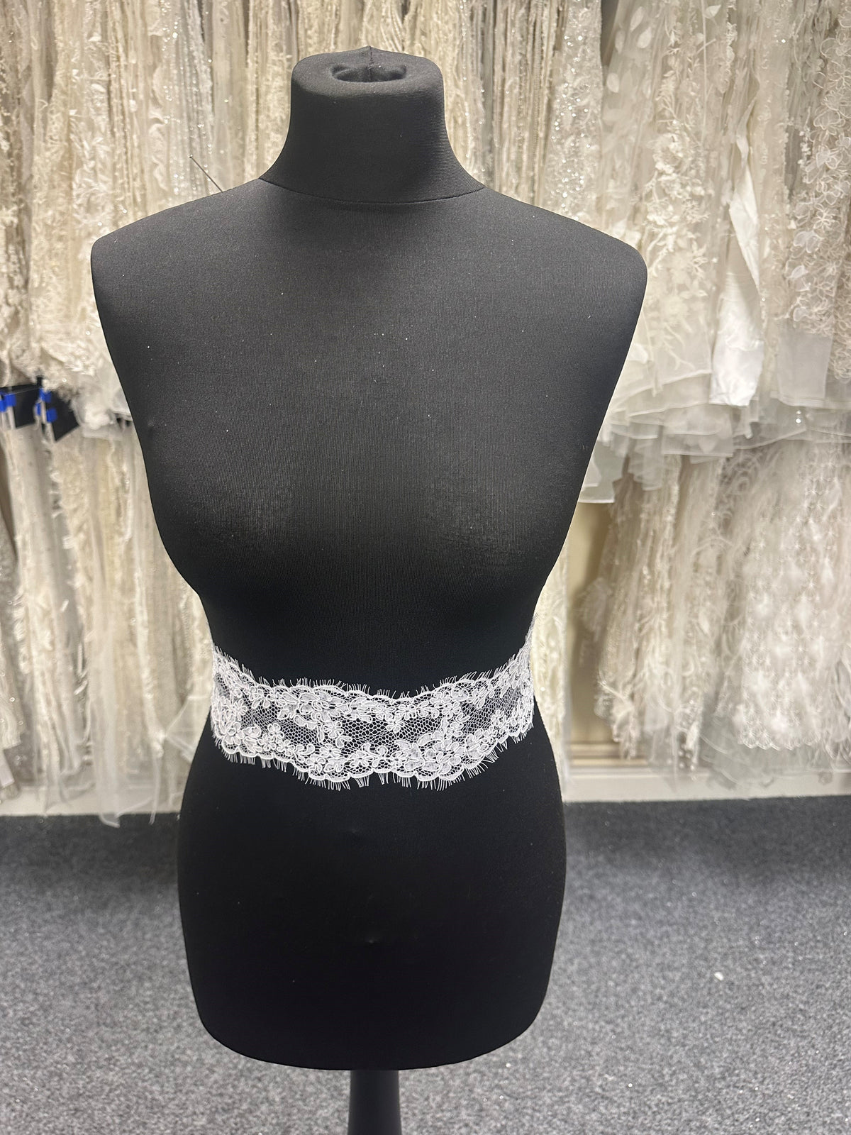 White Corded Lace Trim - Hope