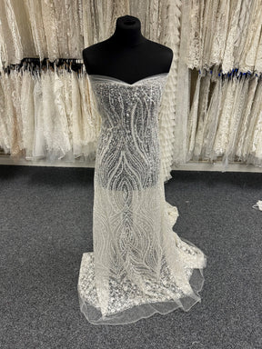 Ivory Embroidered Lace - Duarte