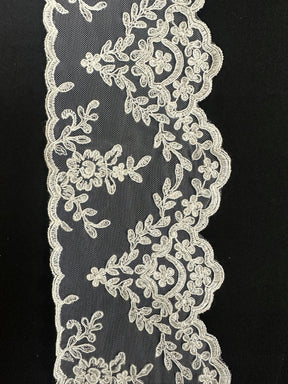 Ivory Corded Lace Trim - Kansas