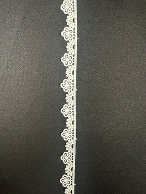 Ivory Lace Trim - Mahogany