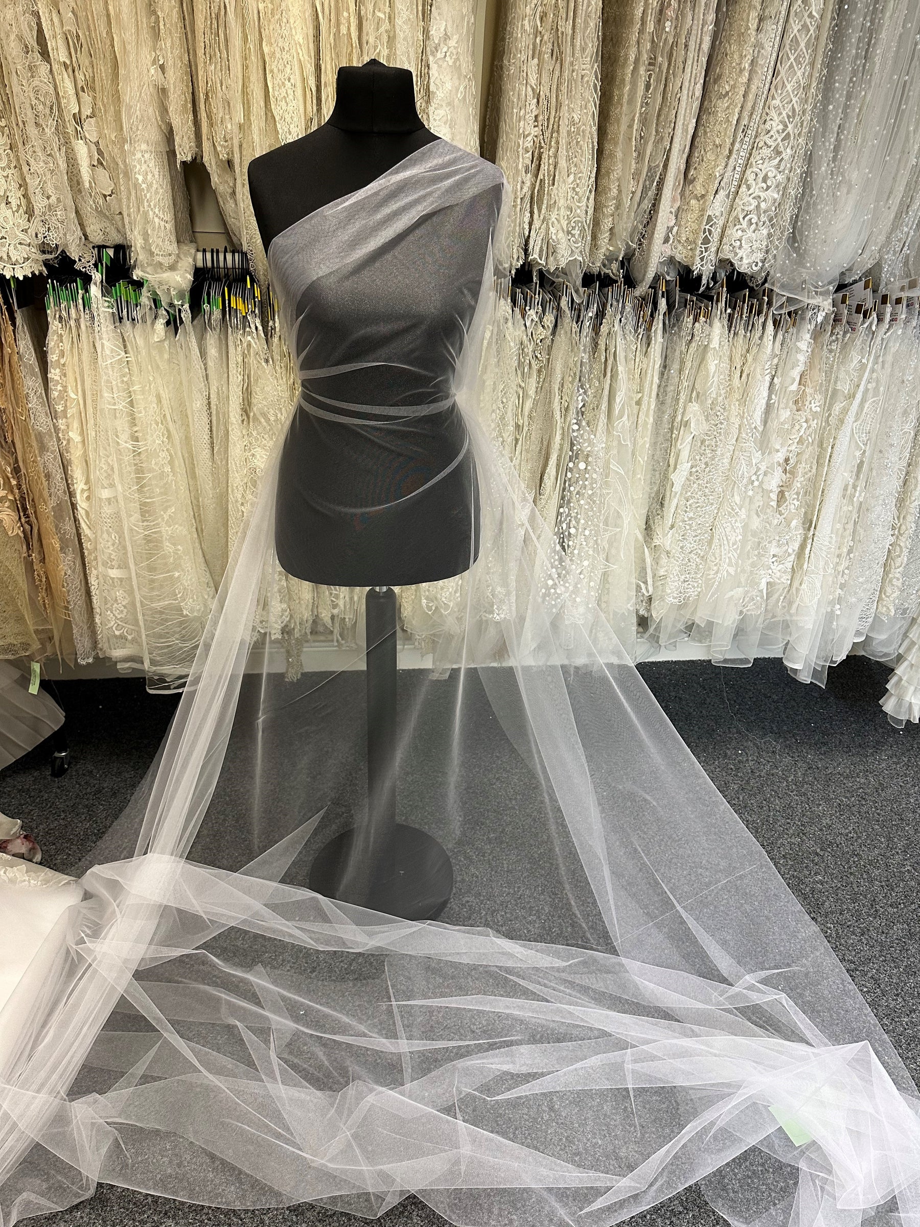 White Veiling Tulle - Sparkle