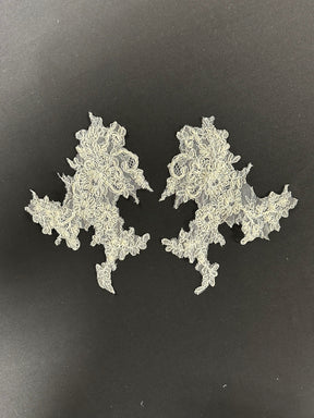 Ivory Corded & Beaded Lace Appliques - Michigan