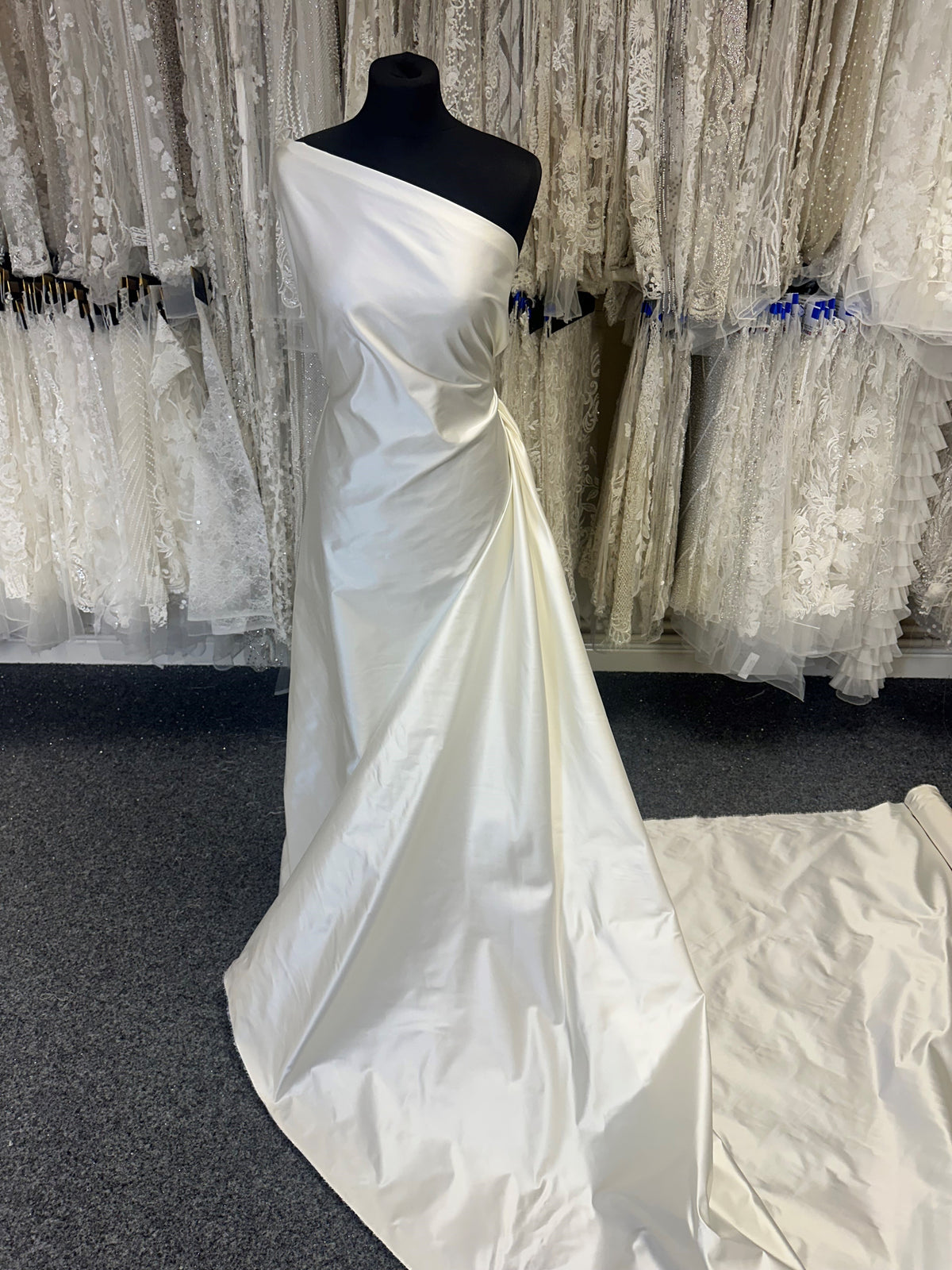 Ivory Silk Blend Duchess Satin - Talent