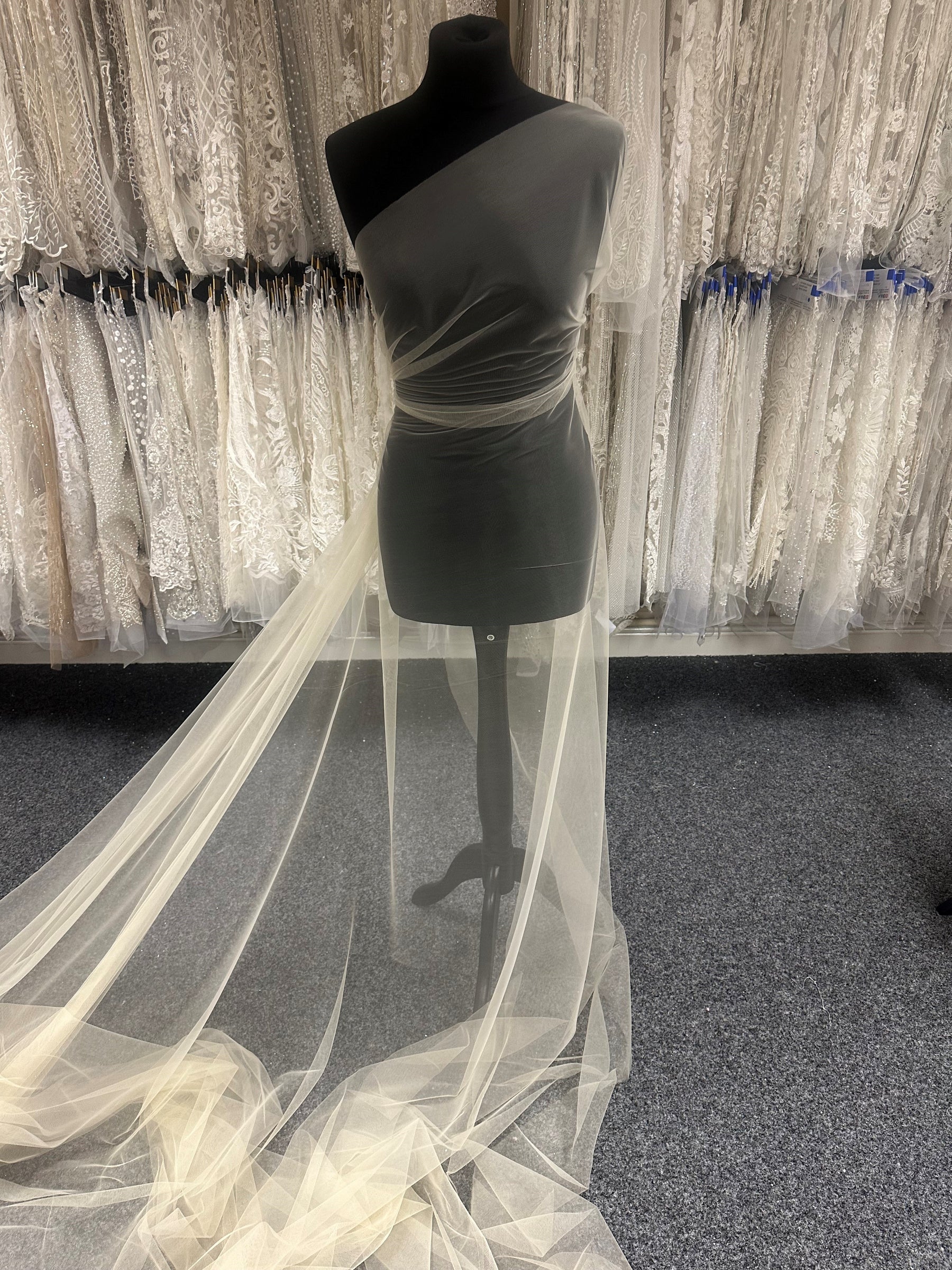 Champagne Stretch Soft Tulle - Impetus