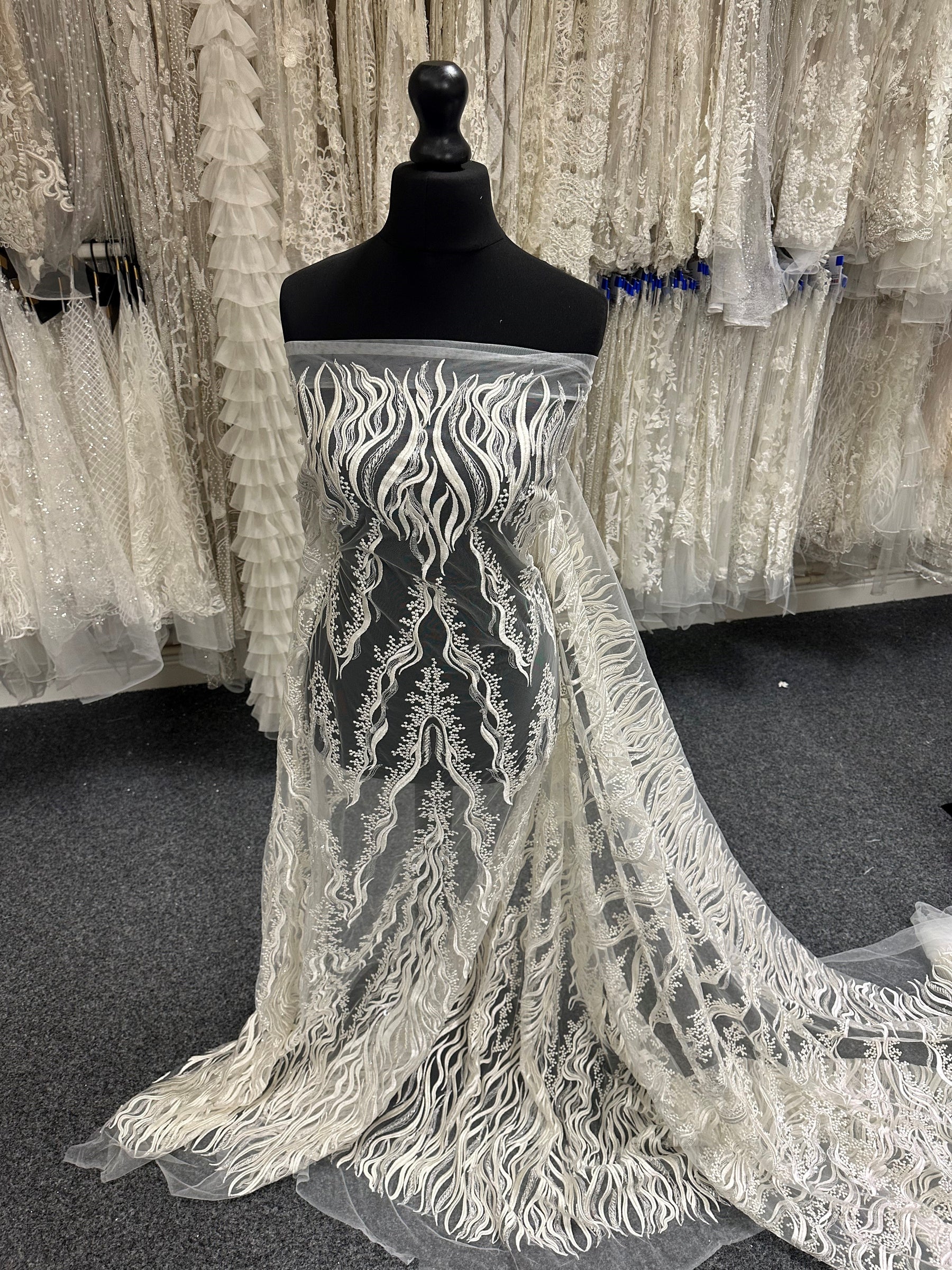 Ivory Beaded Lace - Gigi