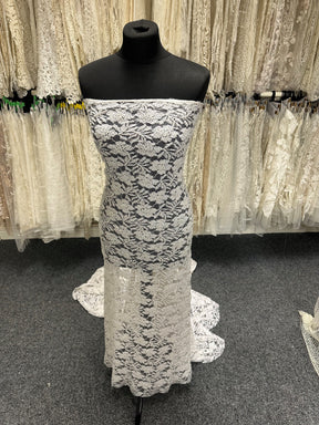 White Beaded Lace - Lucille