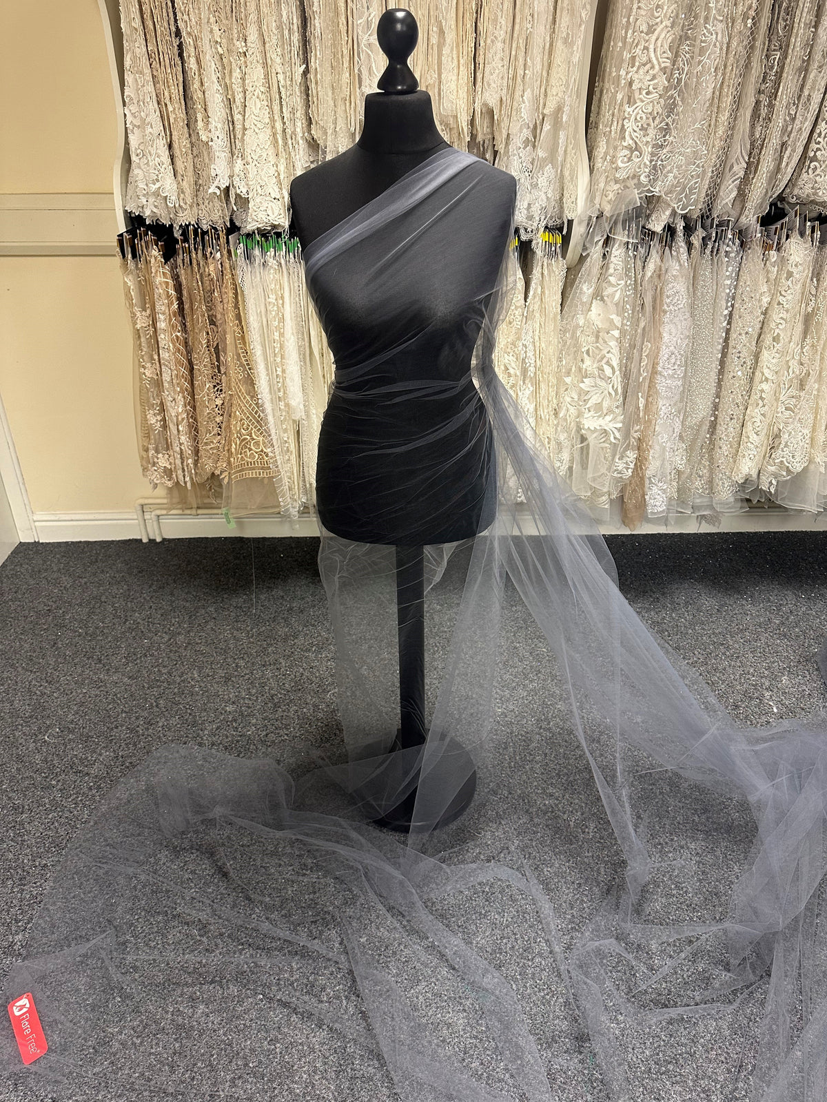 Dark Grey Tulle for Veils – Climax