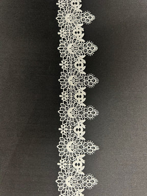 Ivory Lace Trim - Ash