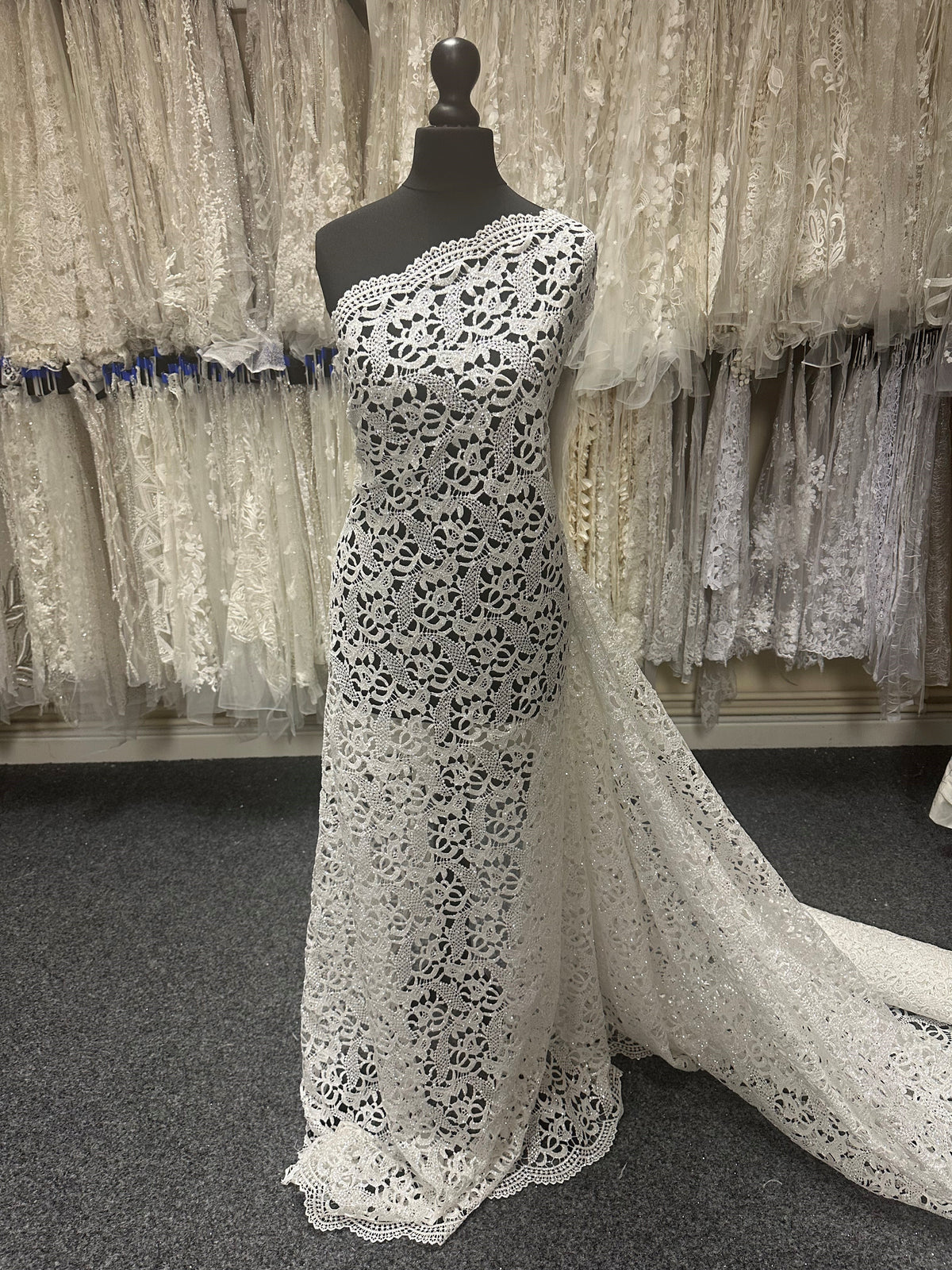 Ivory Glitter Lace - Logan