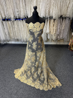 Gold Beaded Lace - Hattie