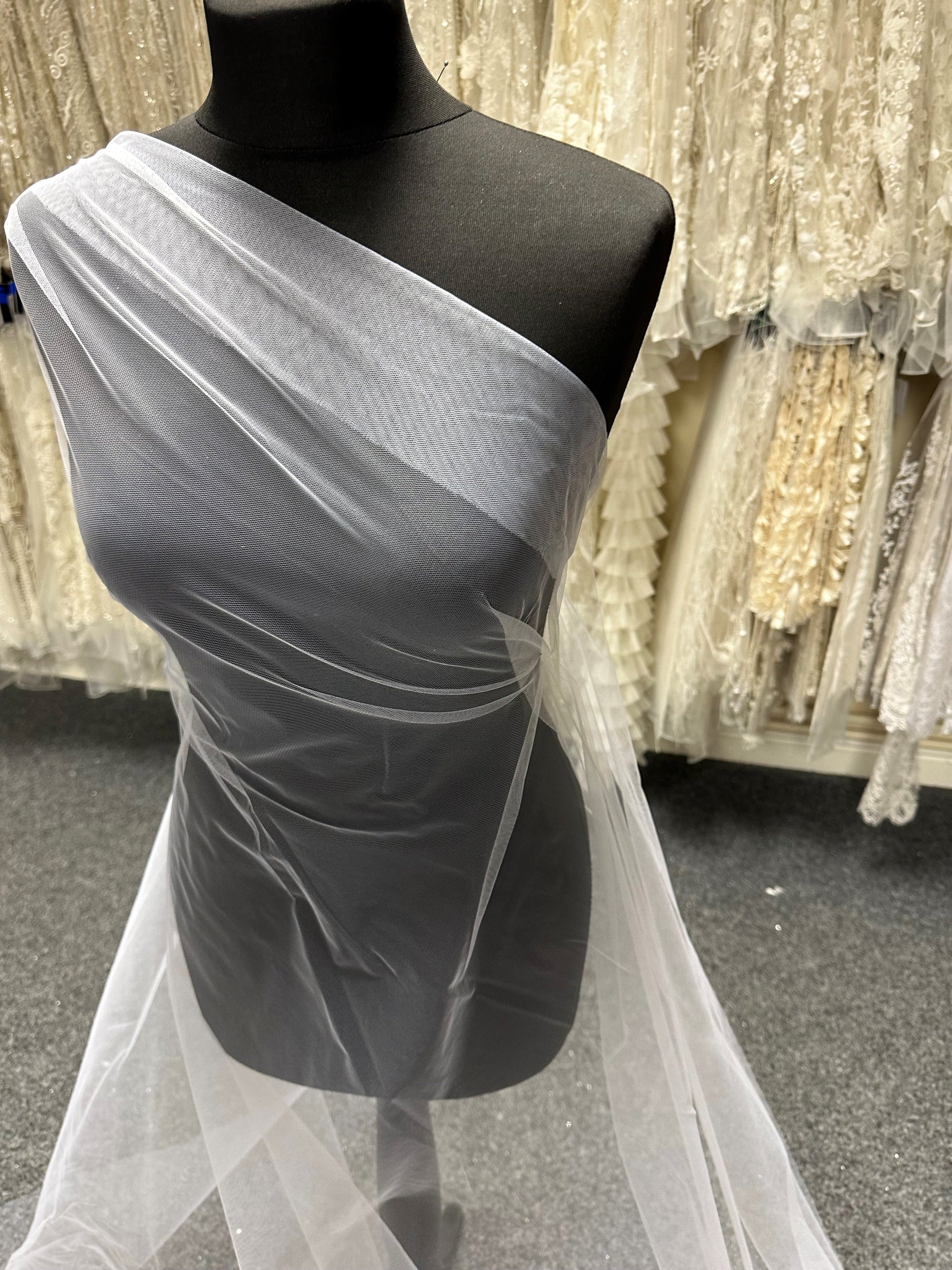 White Eco Tulle for Veils – Tease