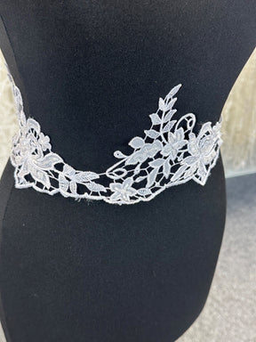 White Beaded Lace Trim - Kimberley