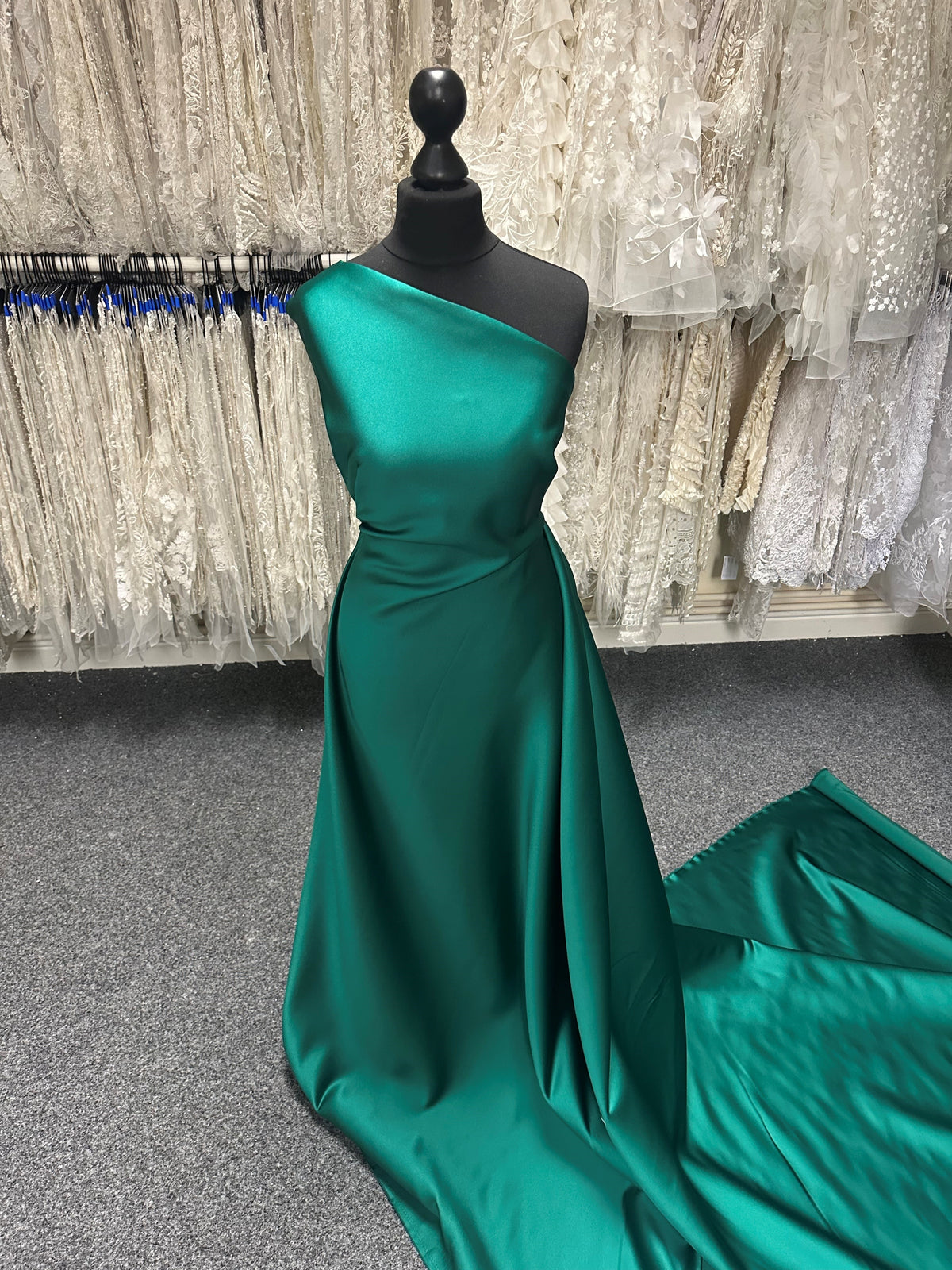 Jade Polyester Duchess Satin - Contessa