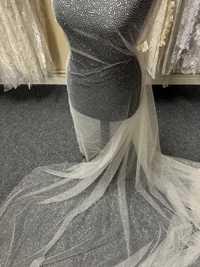 Ivory Glitter Tulle - Spectacular