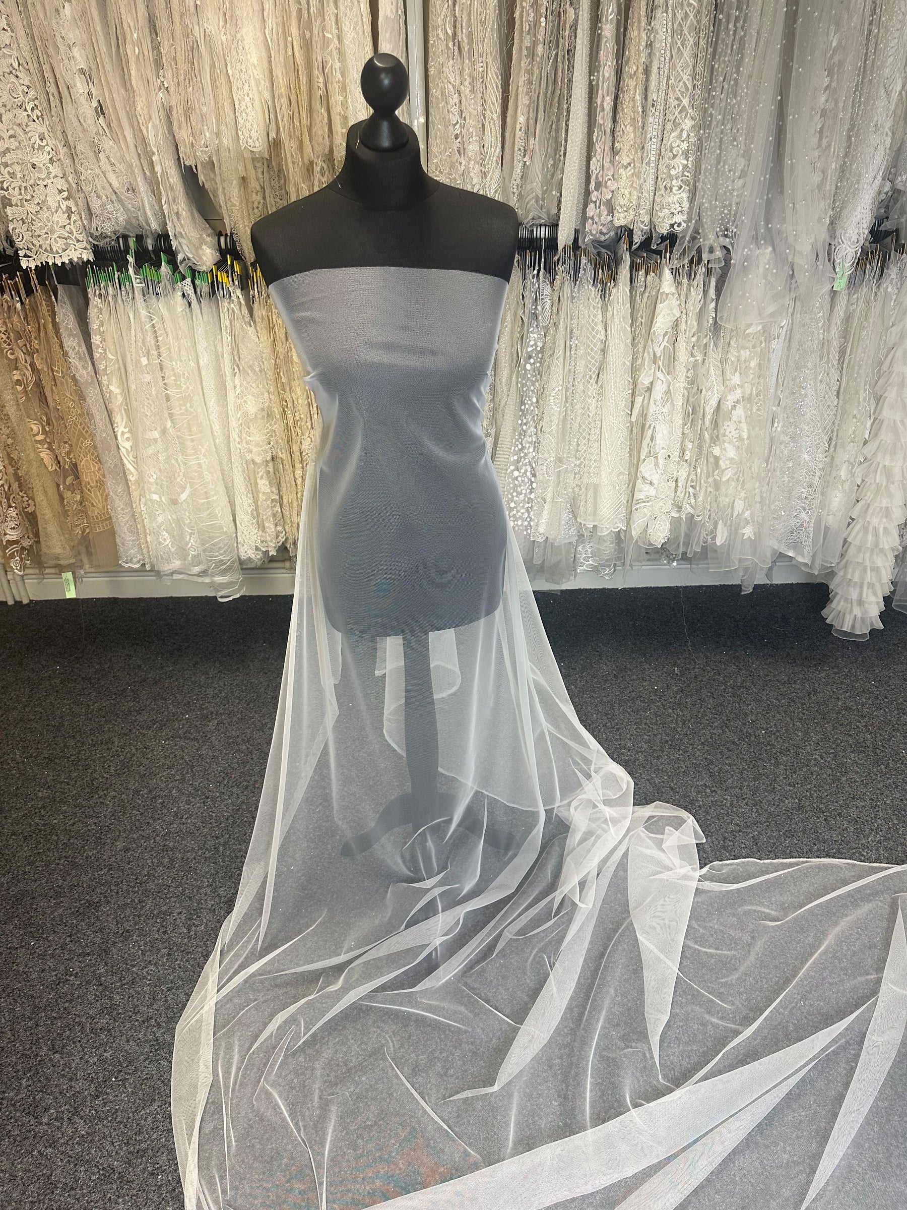 Ivory Stretch Tulle - Success