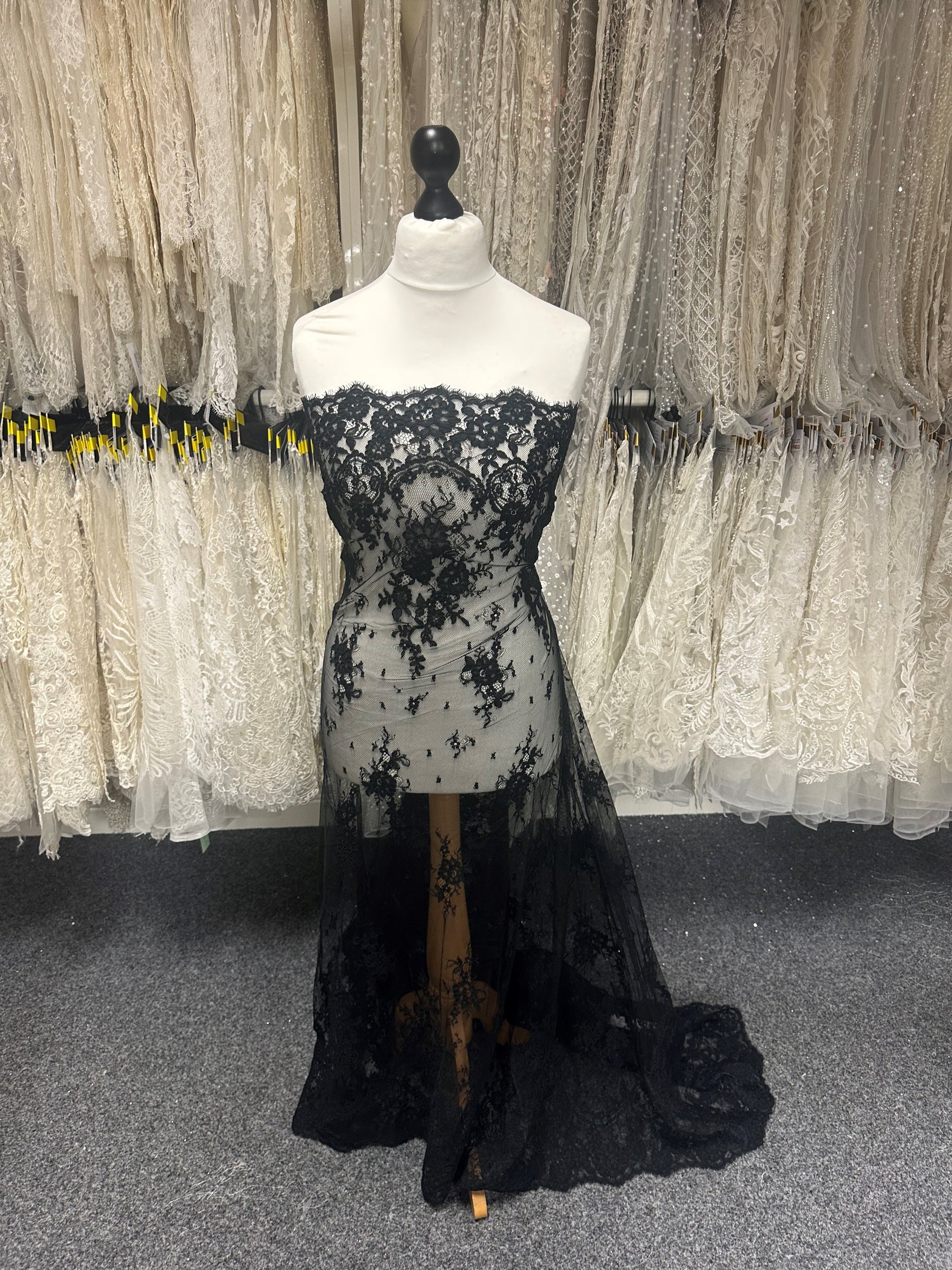 Black Corded Lace - Eloise