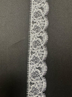 White Chantilly Lace Trim - Charlotte