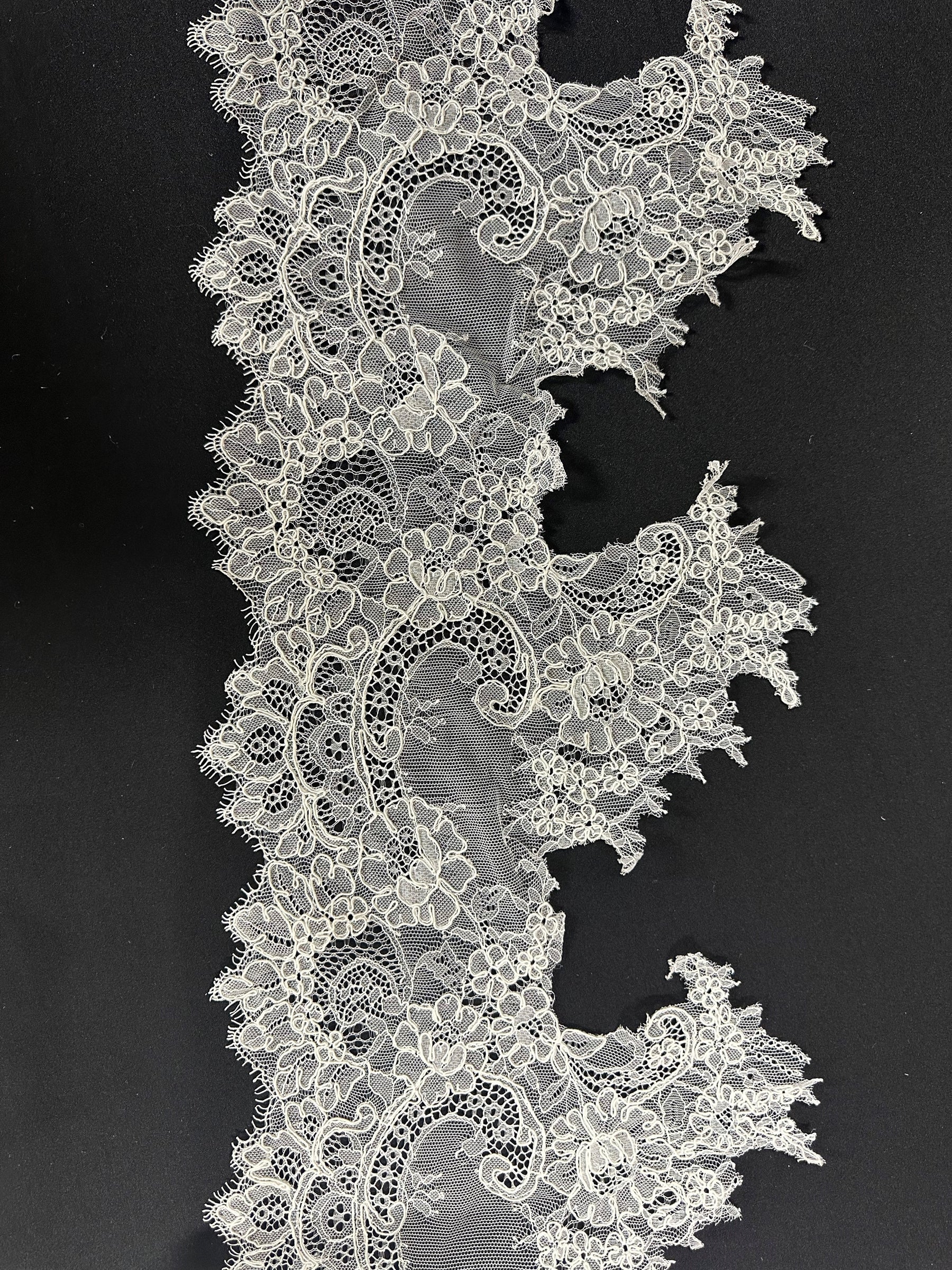 Ivory Corded Lace Trim - Suzanne