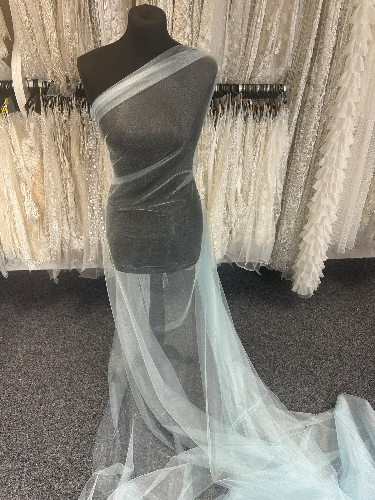 Powder Blue Stretch Tulle - Proficiency