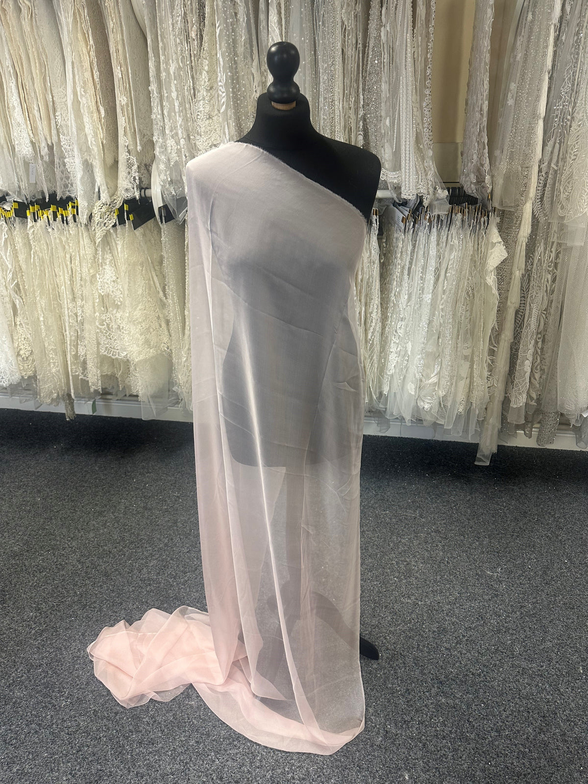 Pale Pink Silk Chiffon - Tempest