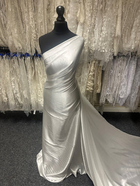 Ivory Polyester Satin - Ascot