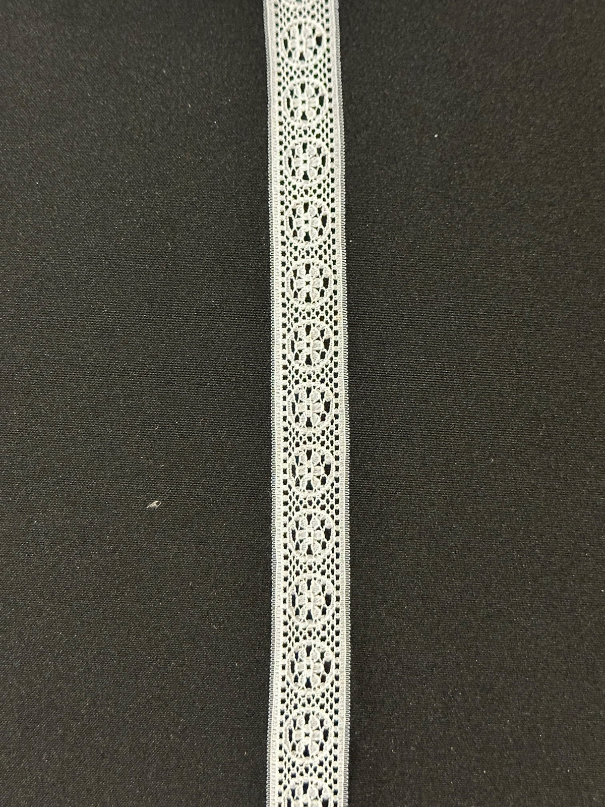 White Lace Trim - Walnut