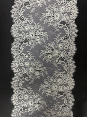 Ivory Bridal Lace Trim - Freya