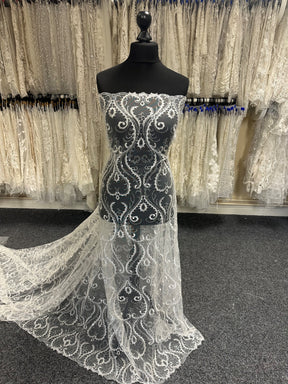 Ivory Embroidered Lace - Risette