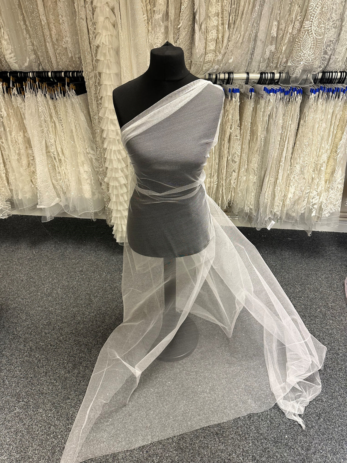 White Silk Tulle - Furore