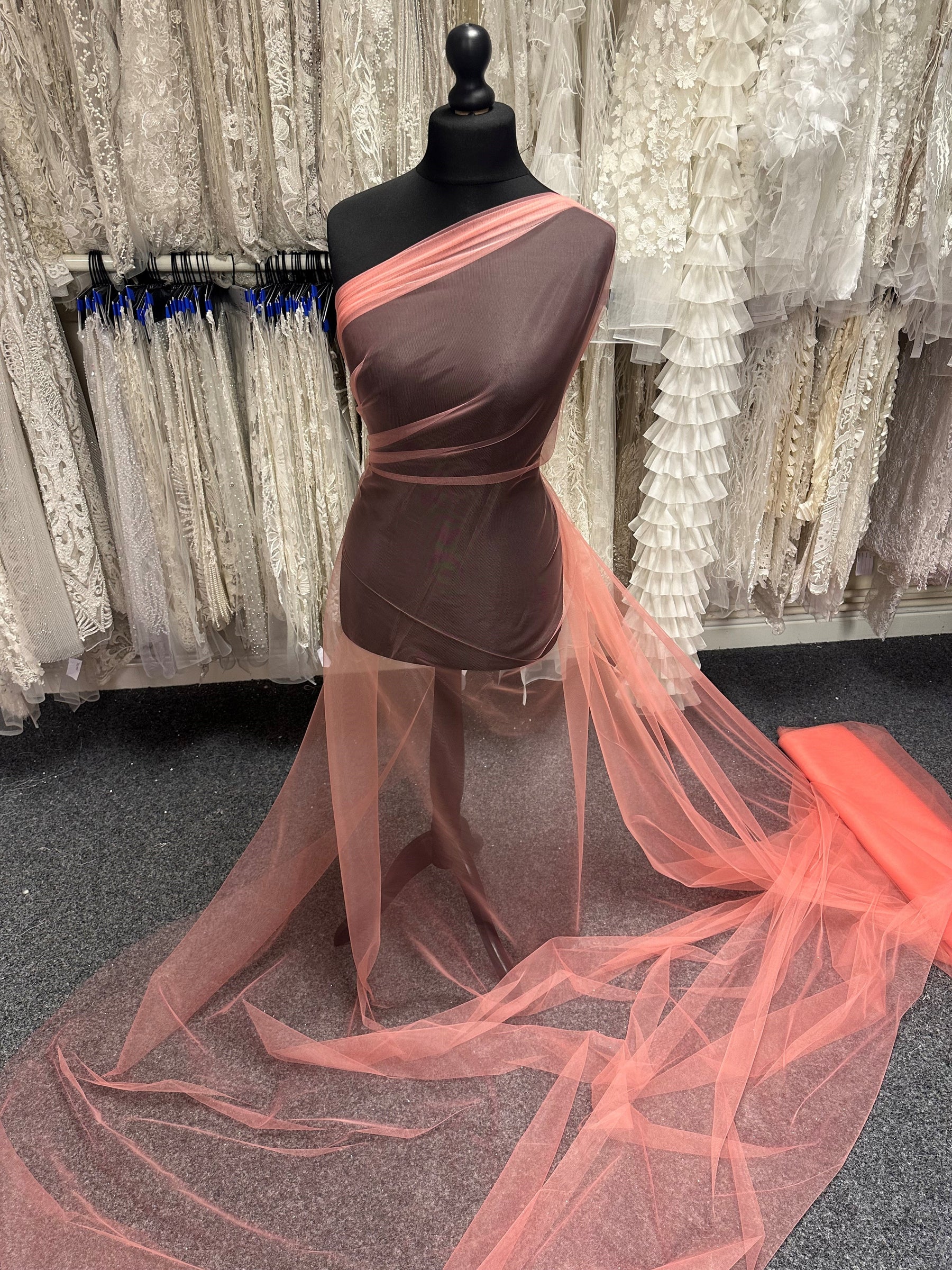 Coral Stretch Soft Tulle - Impetus