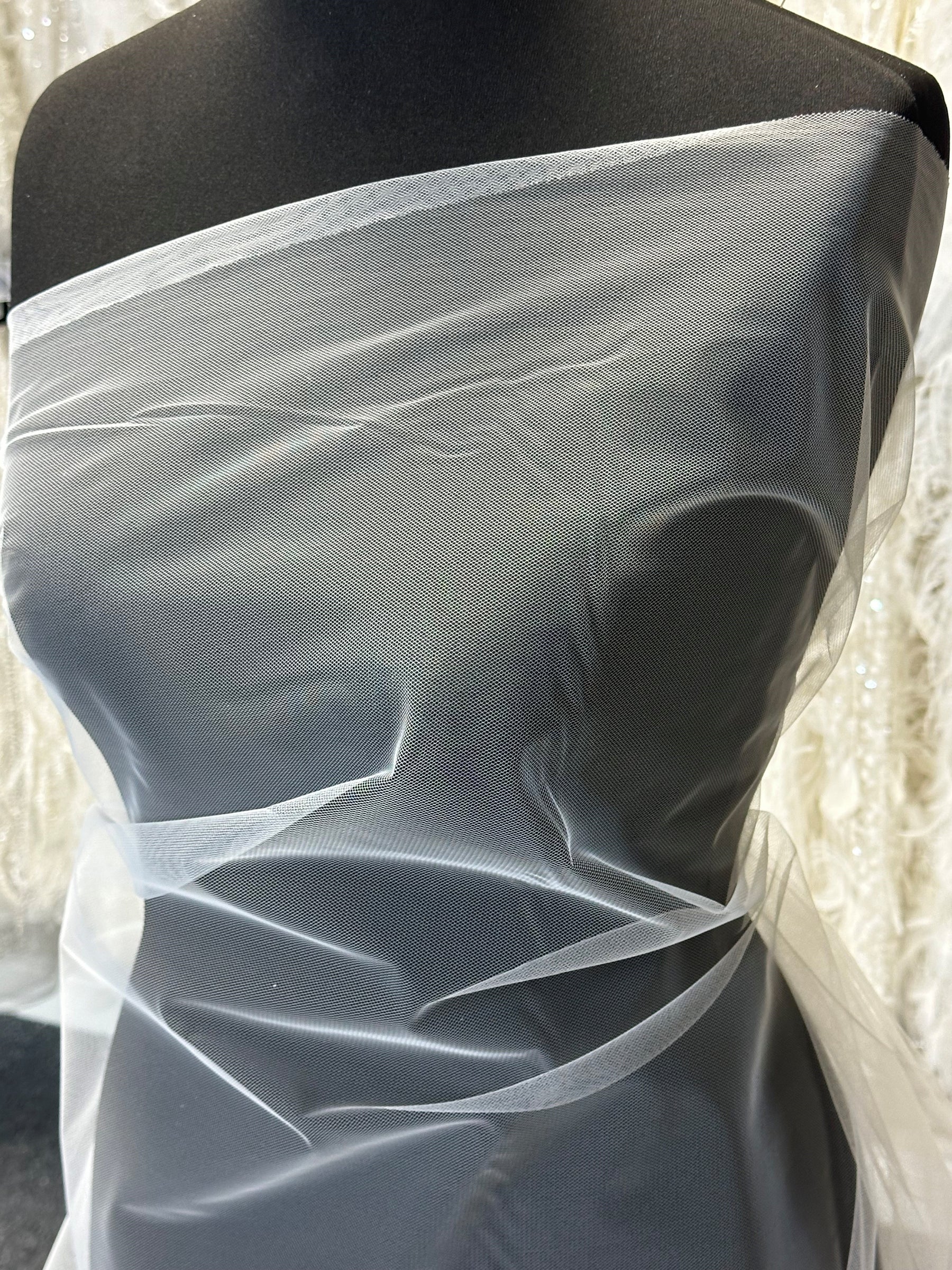 Silk White Eco Tulle for Veils – Tease